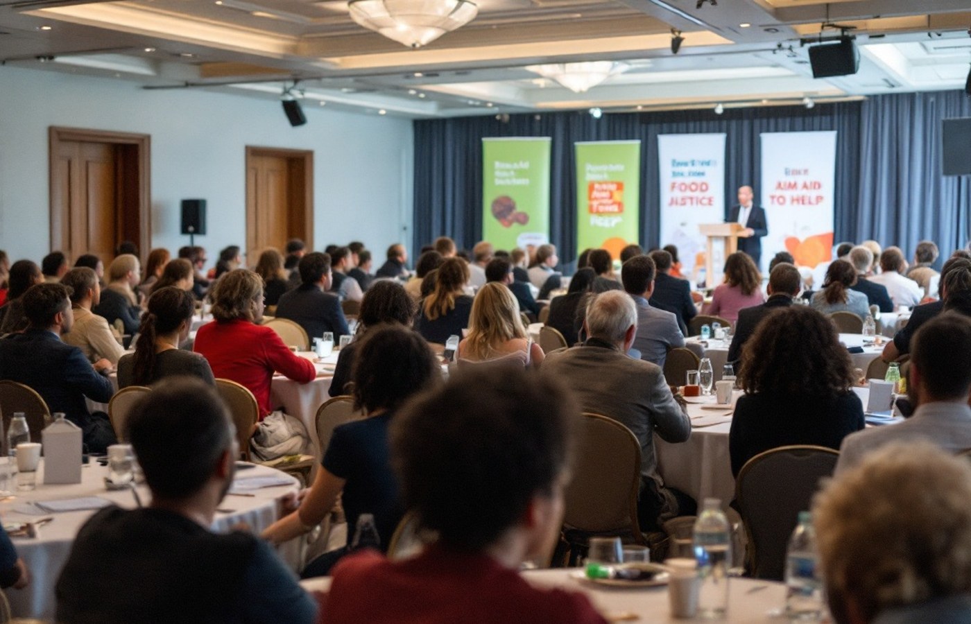A food justice conference in session