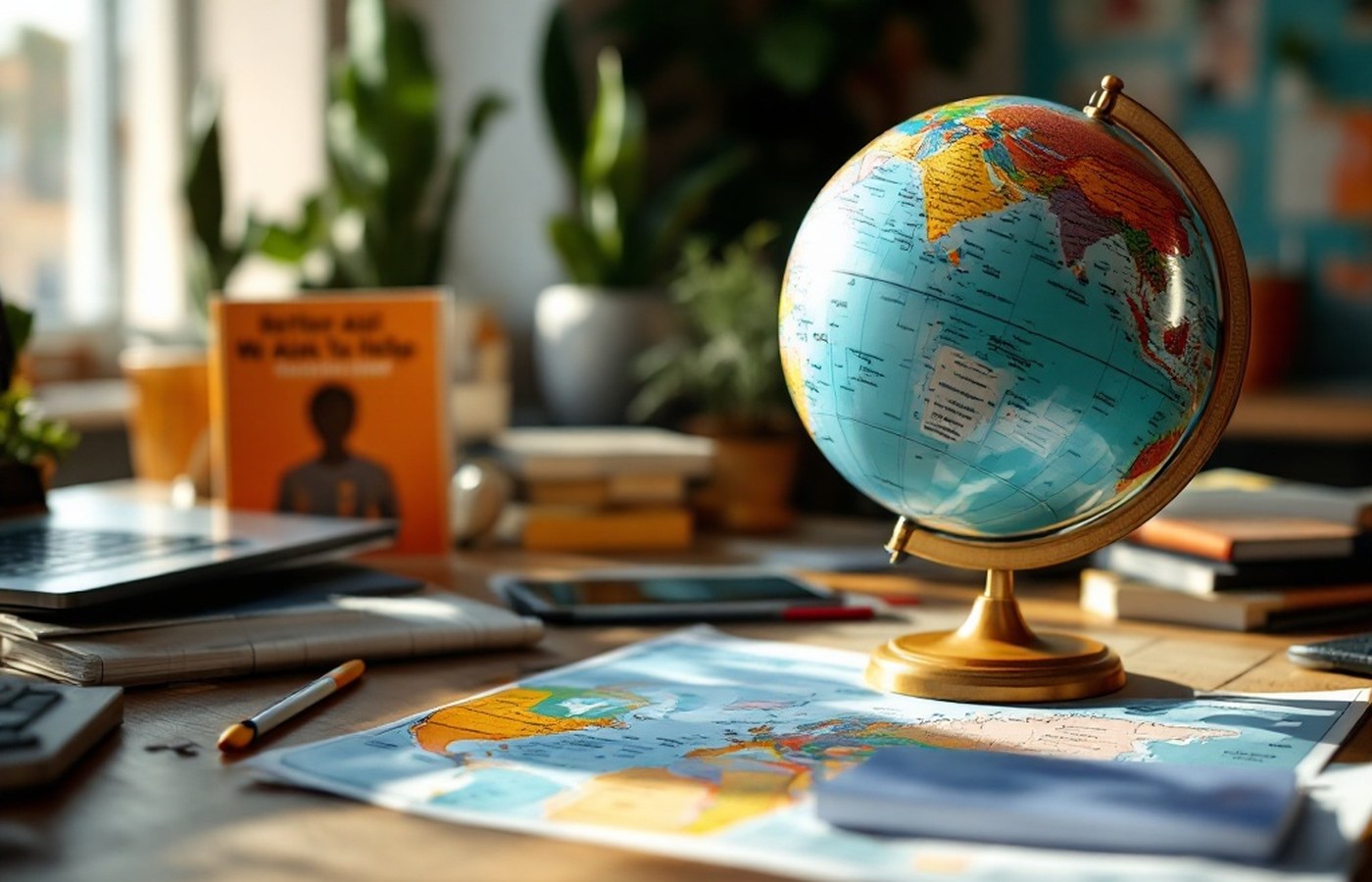 A campaign office focused on global poverty