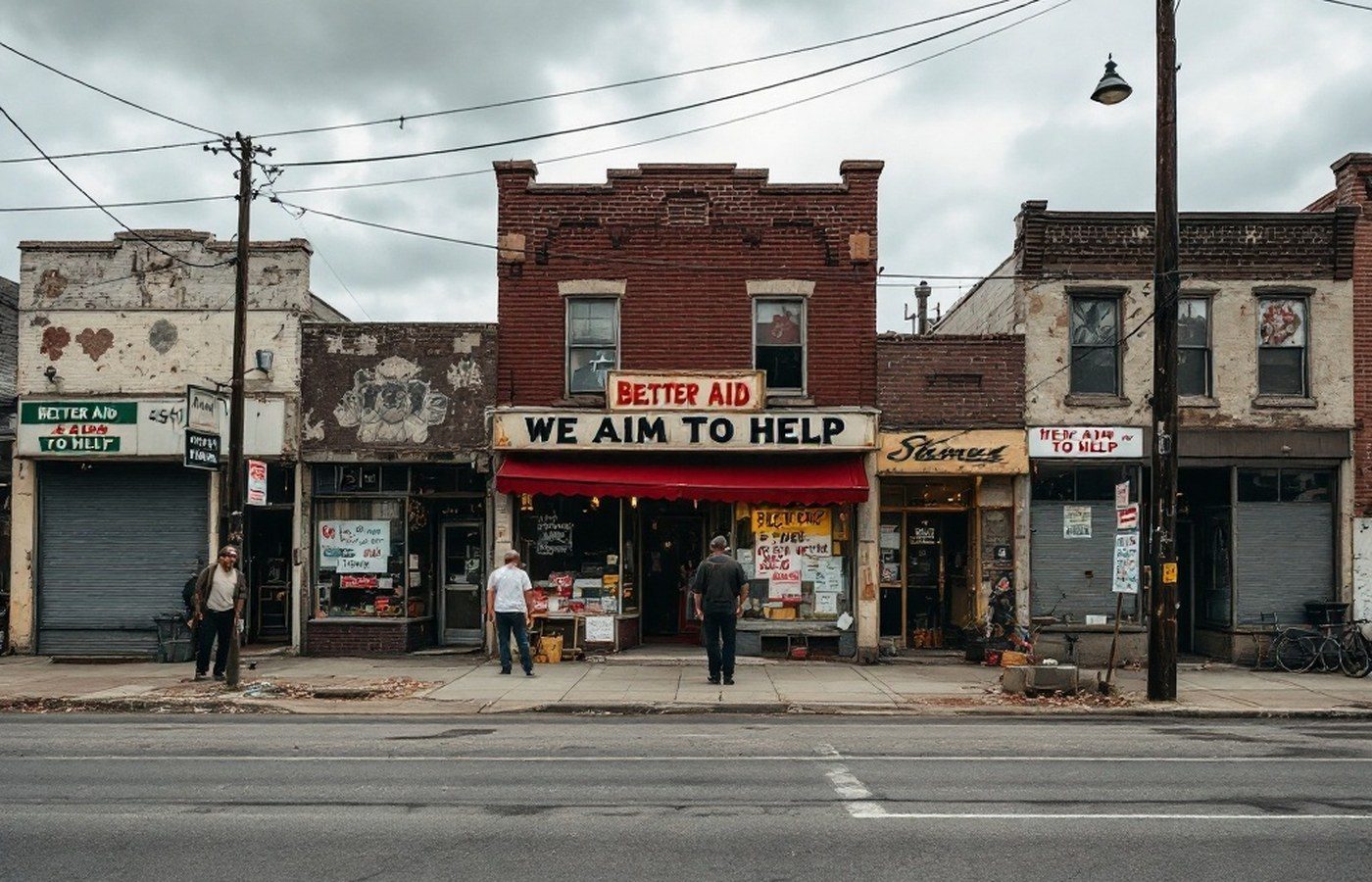 A struggling American main street