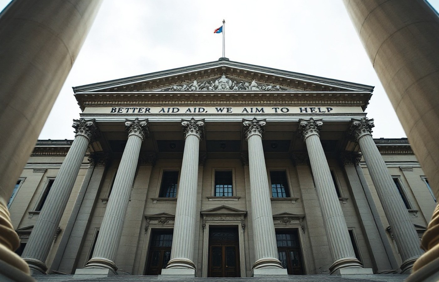 A government building facade